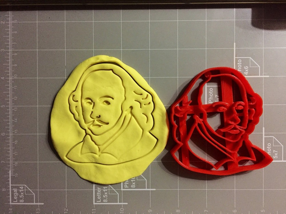 William Shakespeare Cookie Cutter