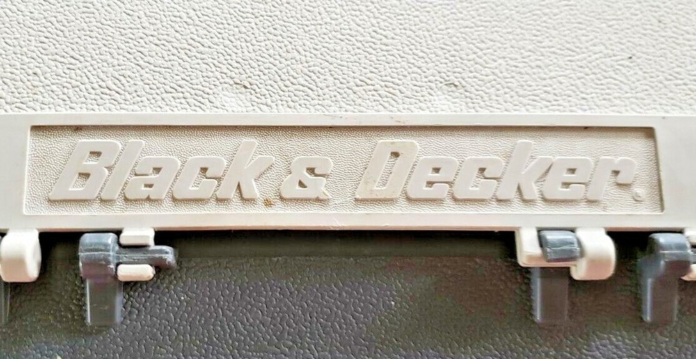 VINTAGE BLACK & DECKER CORDED POWER DRILL, CASE AND BITS