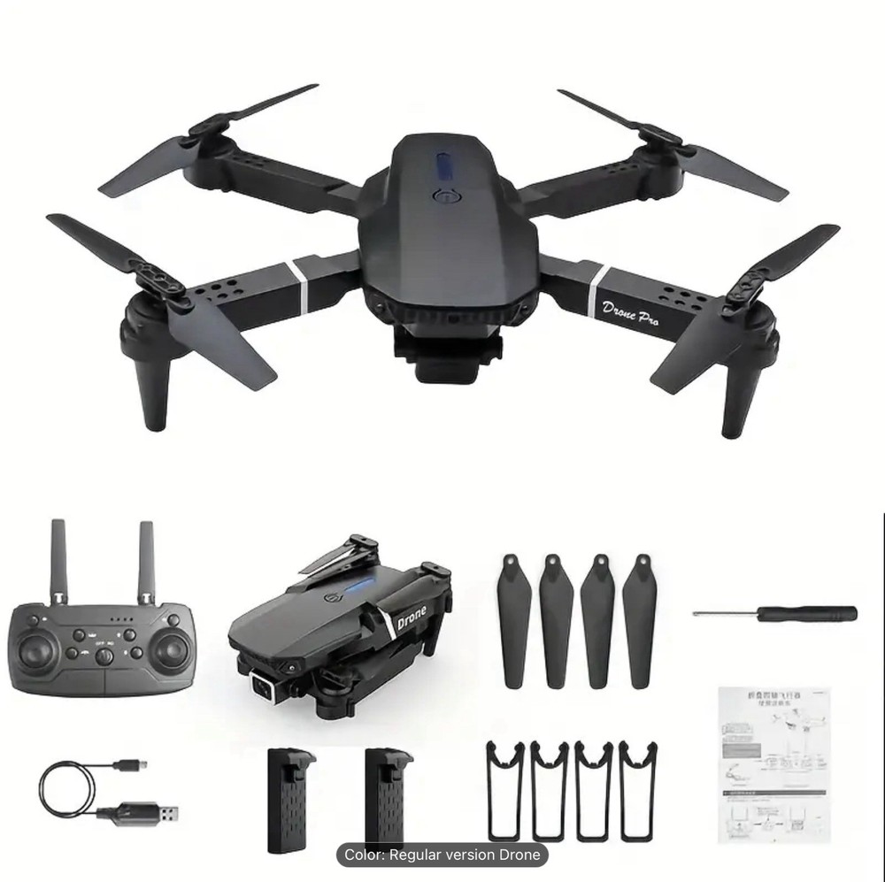 Drone Pro Max Dual Cameras Remote Control Screen Optical Flow Ready to Fly