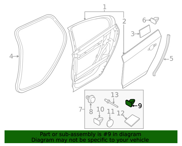 Genuine Volvo Mount Kit Clip 30648194