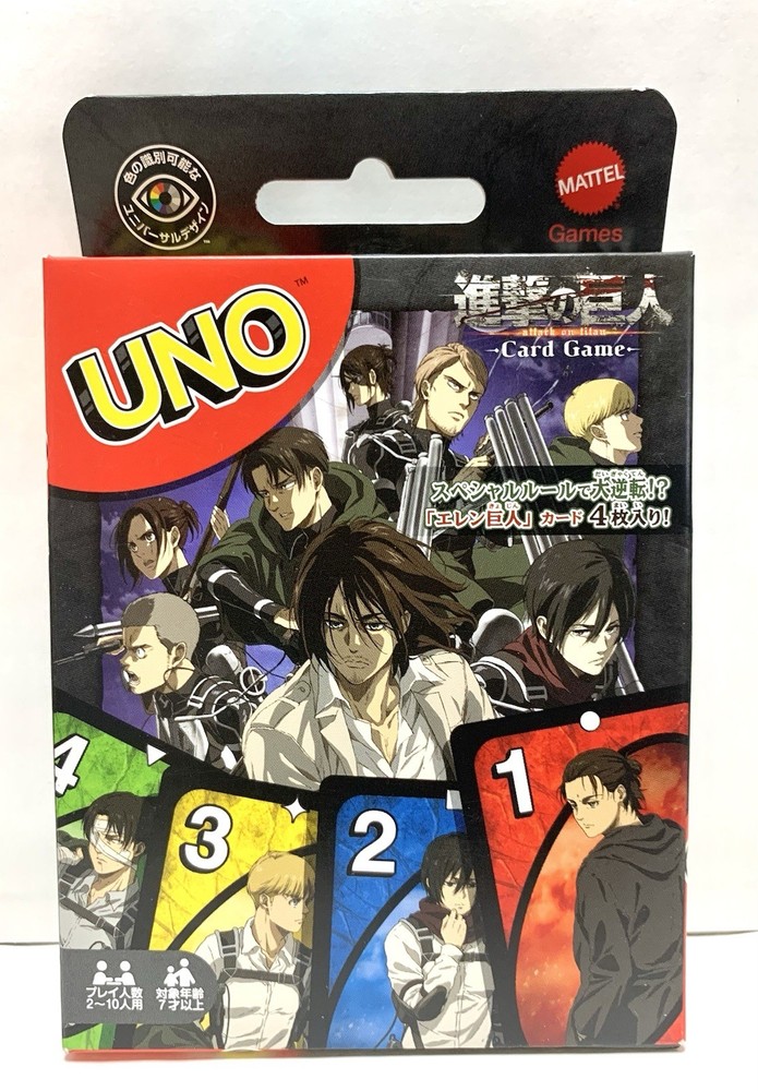 Mattel Games Attack on Titan UNO