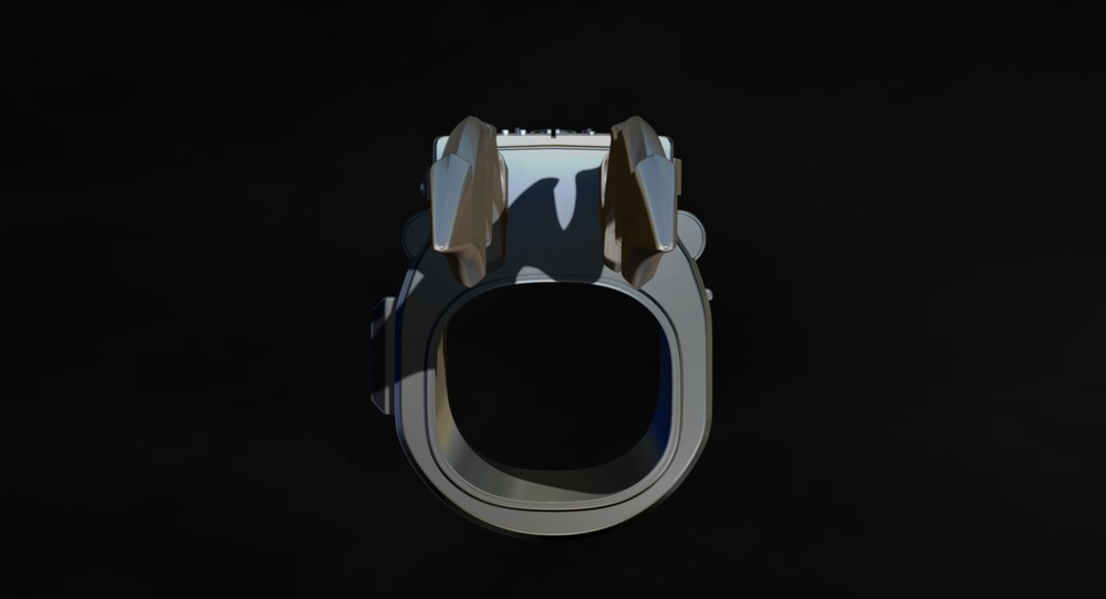 Predator Gauntlet Forearm Right, two versions - File STL-OBJ For 3D printer -