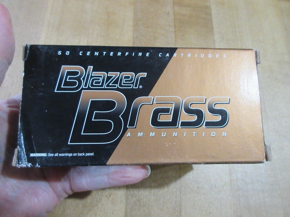 Empty Ammo Box Blazer Brass CCI 357 Magnum with insert