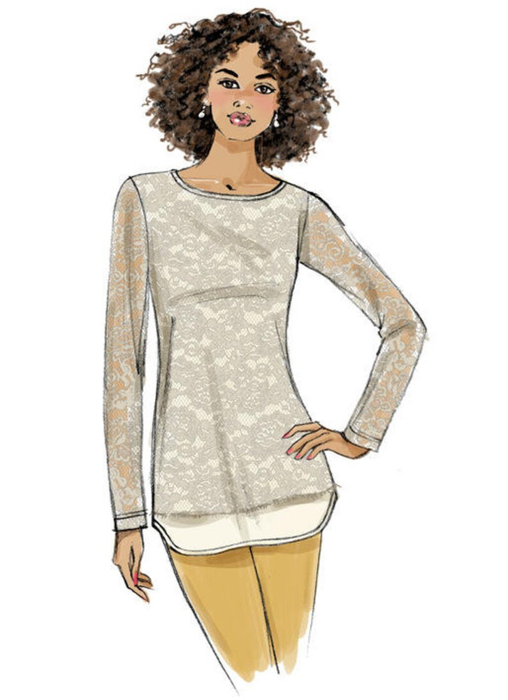 Butterick B6418 Sewing Pattern - Misses Tops
