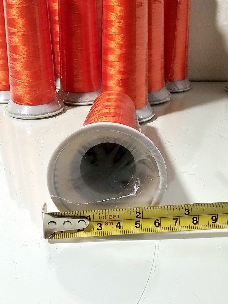 MADEIRA (8 PACK) Polyneon #40 Polyester Embroidery Thread 2500m Orange 1987