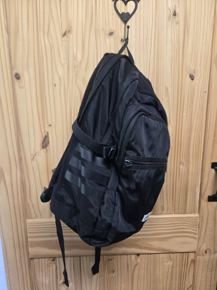 adidas Backpack Black , 3 Large Zip Sections, EUC- Adjustable Straps