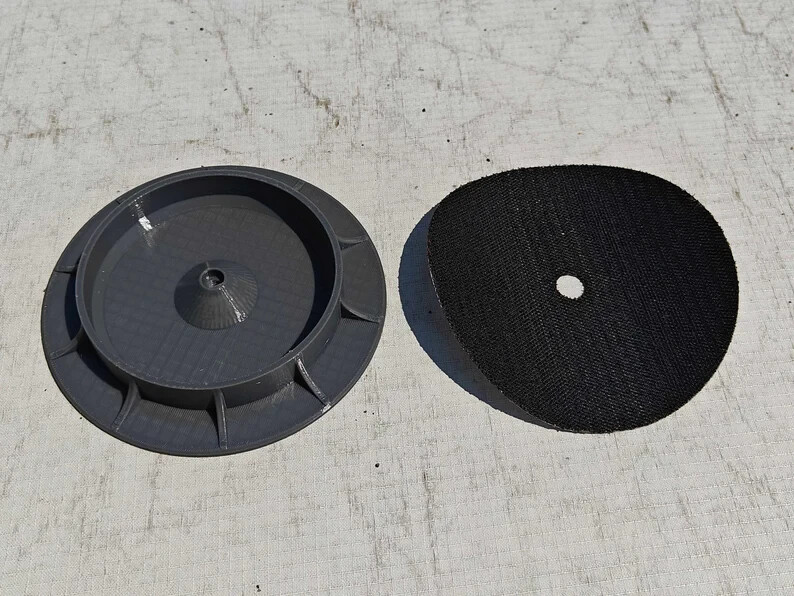 Hook & Loop Base for Harbor Freight BAUER 20V Cordless 6" Polish Buffer 19102C-B