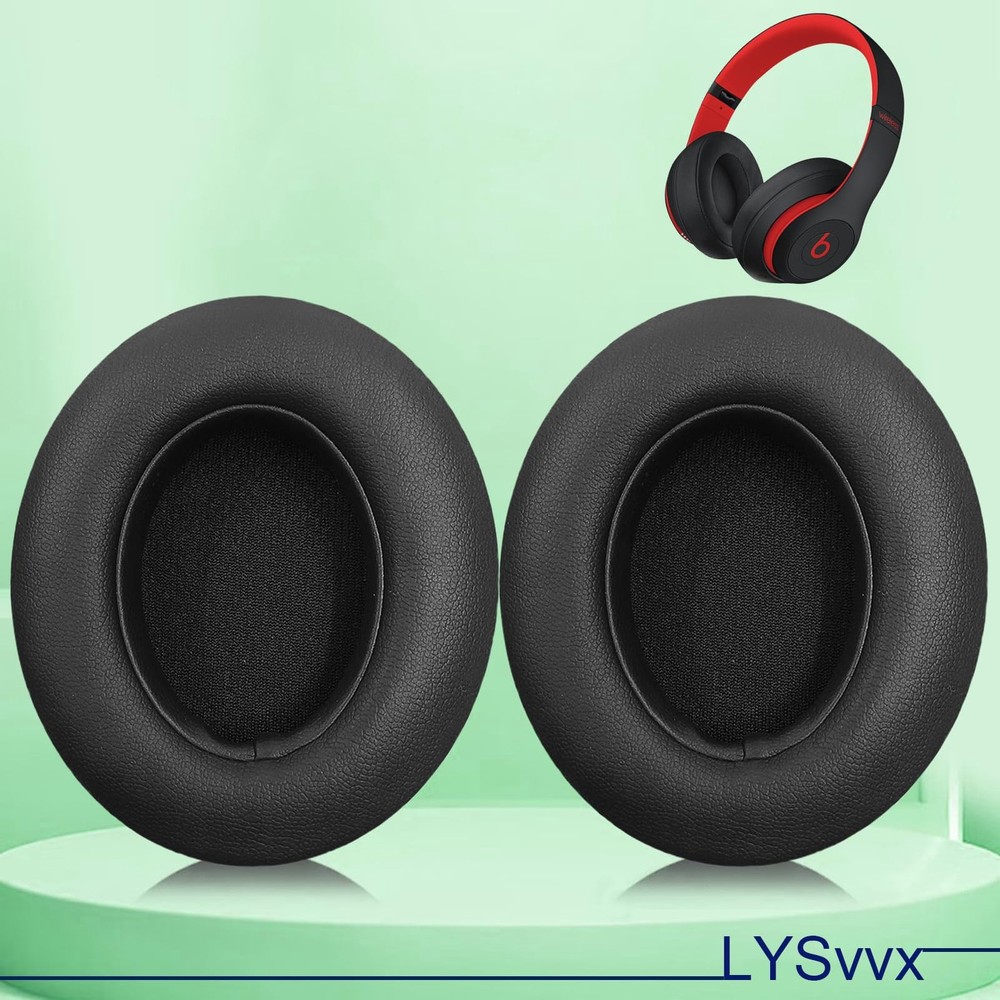 Studio 3 Ear Pads - Replacement Earpads for Beats Studio3 and 2 Black