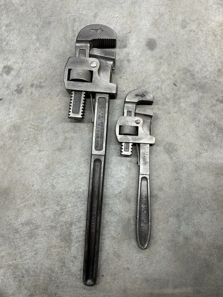 Stillson Walworth Pipe Wrenches 18” & 10”