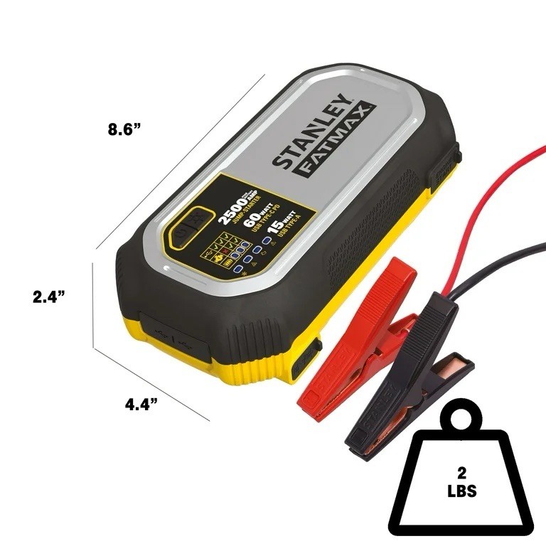 Stanley Fatmax 2500 AMP Lithium Jump Starter
