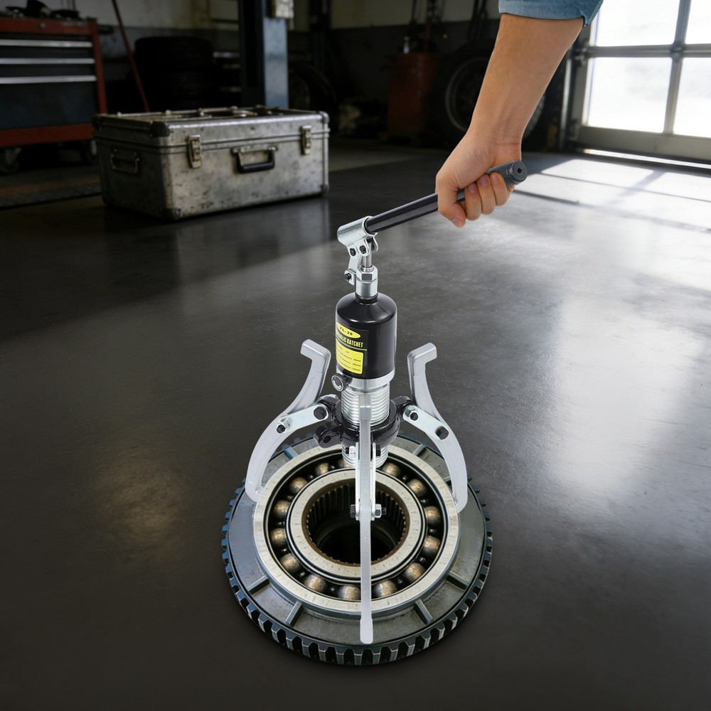 Black Hydraulic Bearing Puller,20T Hydraulic Puller Kit,3 Jaws Hydraulic Puller