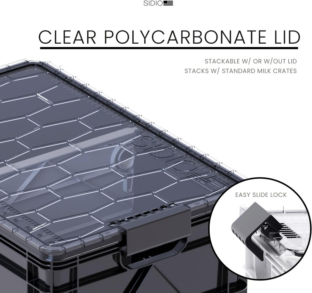 CRATE Starter Pack - Two Full Size and One Half Size crate, Stackable Outdoor Or