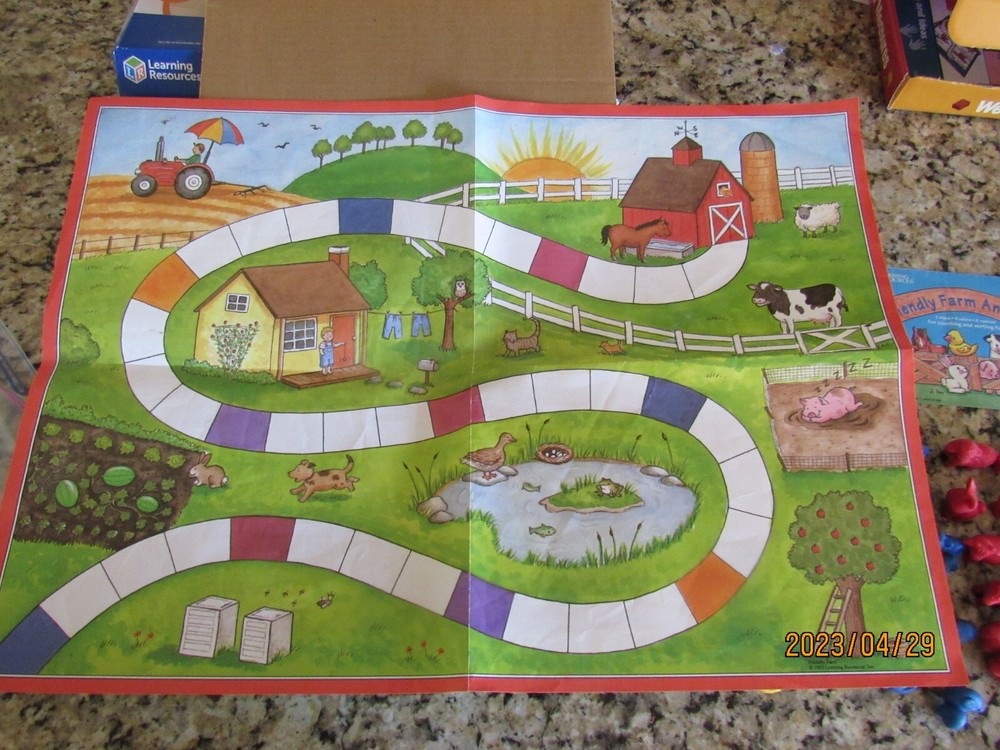 Lot 2 Learning Resources-Mini Motor Math-Friendly Farm Activity Sets-Games
