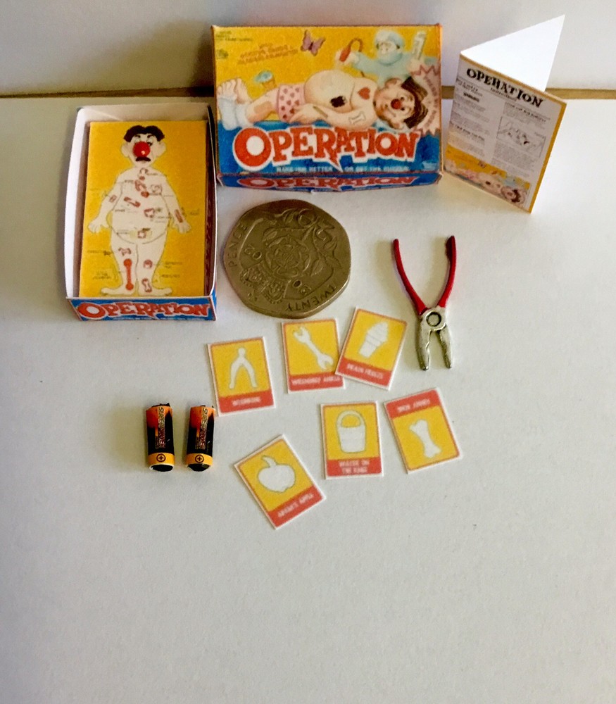 Boxed Operation Game Dolls House Miniature