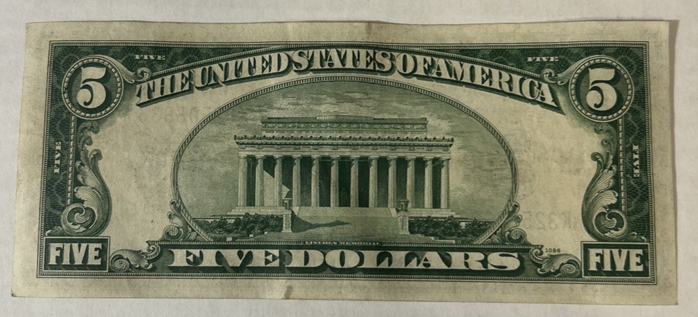 1934 A $5 Five Dollar Silver Certificate ~ Circulated