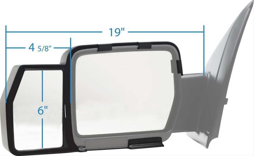 K-Source Snap-on Towing Mirror - Ford F150 - 09-12