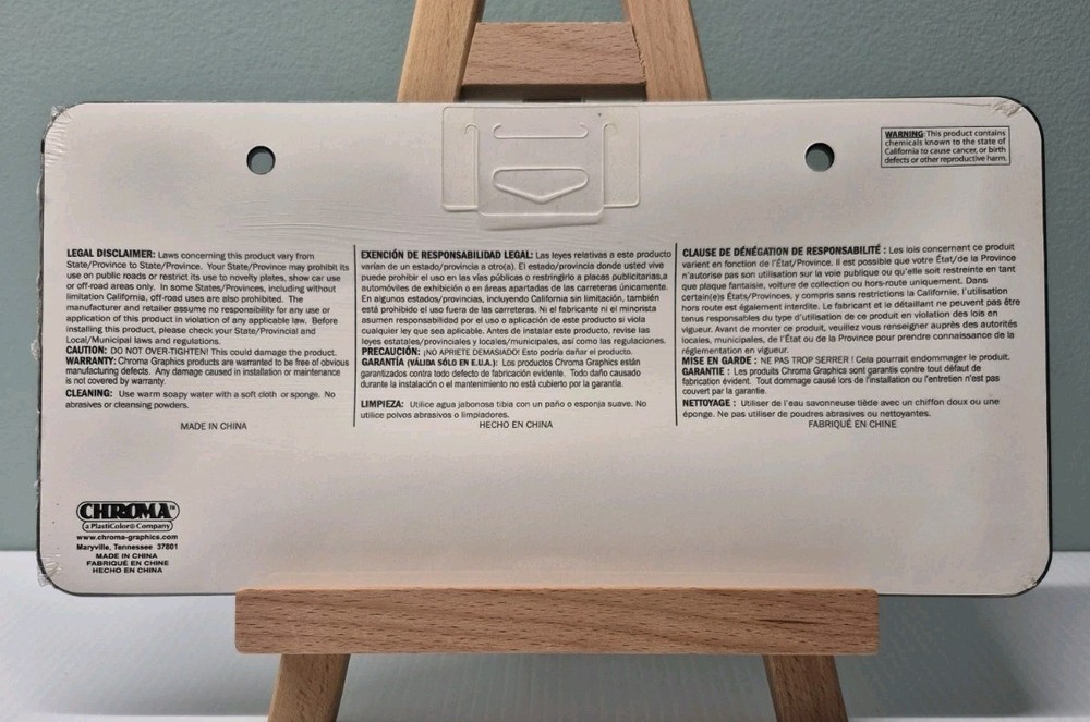 Deadpool Plastic License Plate Frame | Car Tag Frame Universal Size