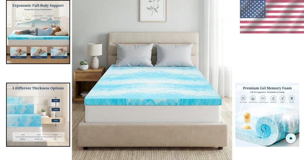 Pressure Relief Mattress Topper - Queen Size