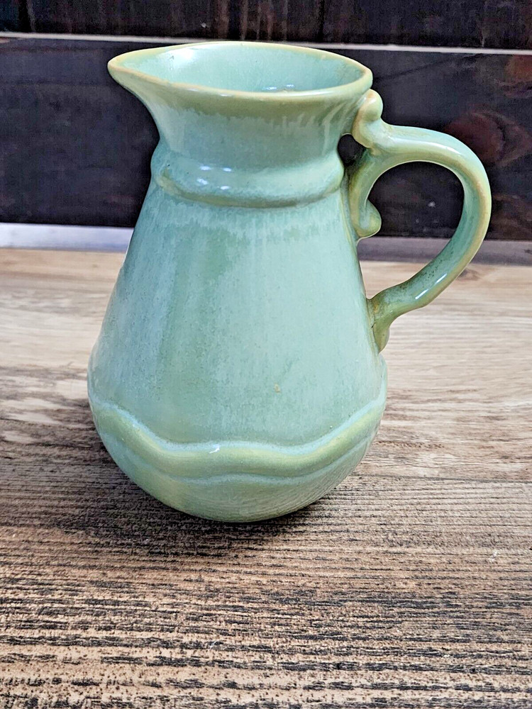 Foreside Prairie Green Small Pitcher set | 6in Tall | EUC