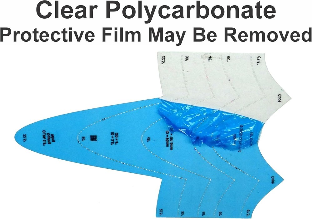 Ultimate Pipefitter Tool: Durable Polycarbonate Saddle Template for Welding
