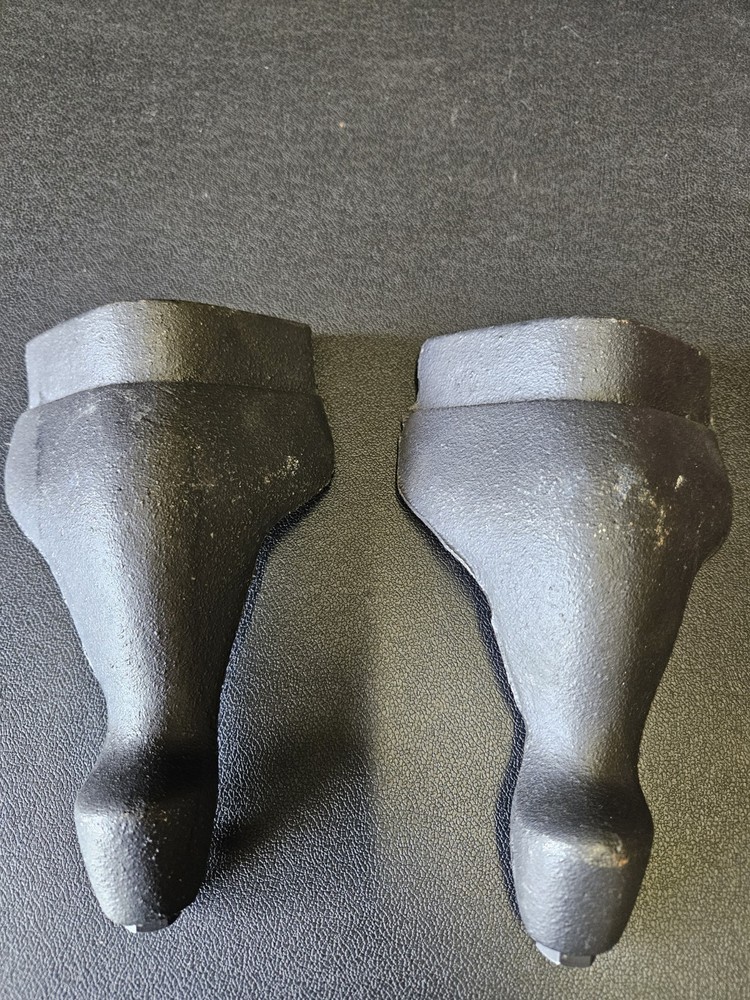 Solid Cast Iron Legs Set of 2 Heavy, For Bathtubs, Stoves Projects