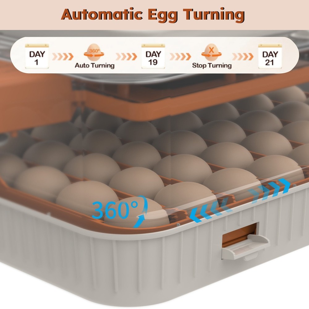 New Automatic Egg Incubators 56 Egg Turning Egg Hatching Temp & Humidity Control