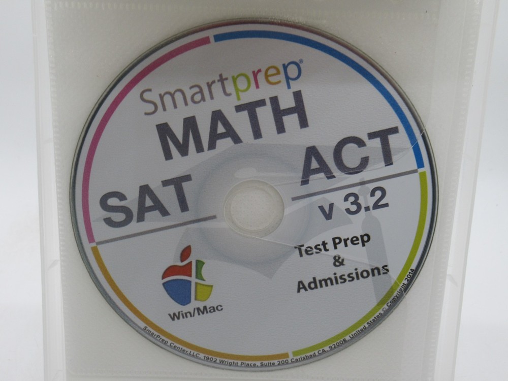 SMARTPREP: SAT ACT 2014 - TEST PREP & ADMISSIONS 4-DISC PC CD-ROM SOFTWARE, WIN/
