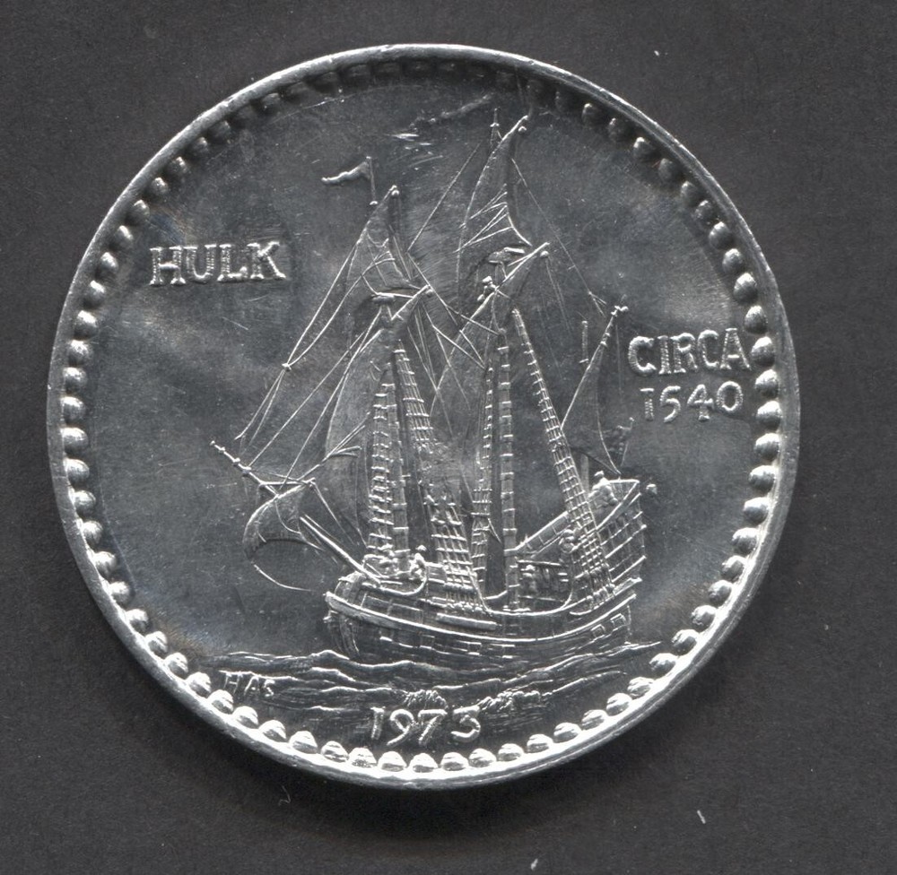 1540- 1973/Hulk Circa-Alum Medal