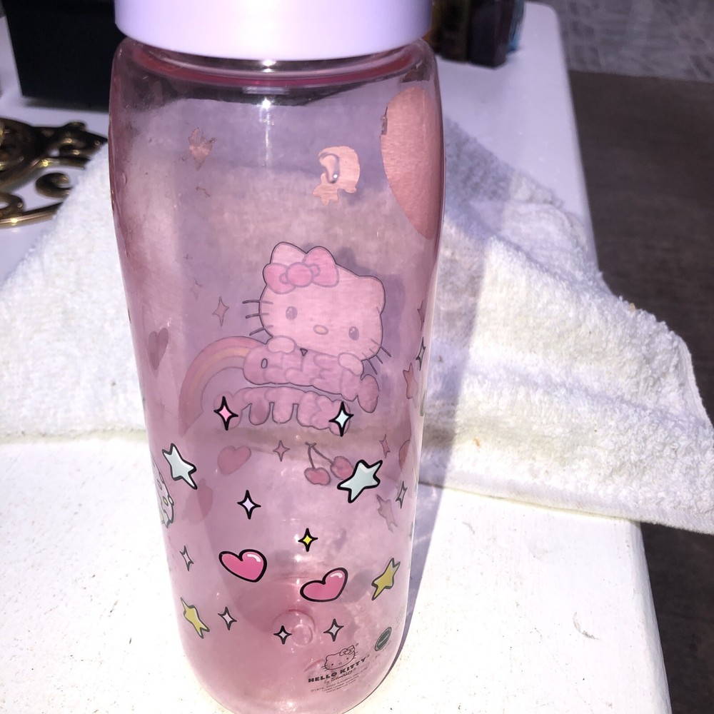 Hello Kitty Pastel Snacks Water Bottle