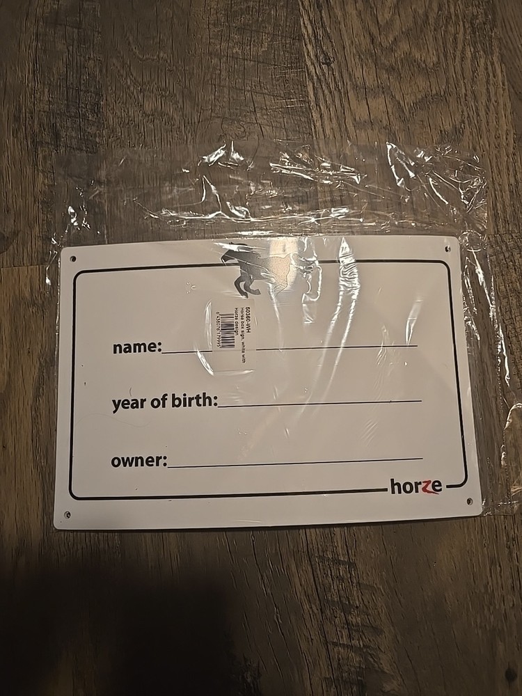 horse stall name plate