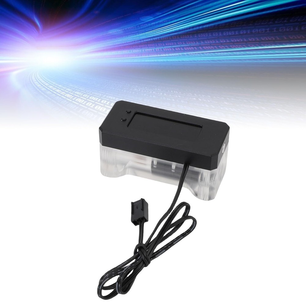 GOWENIC G1/4 Inline PC Water Cooling Flow Meter, Electronic Indicator...