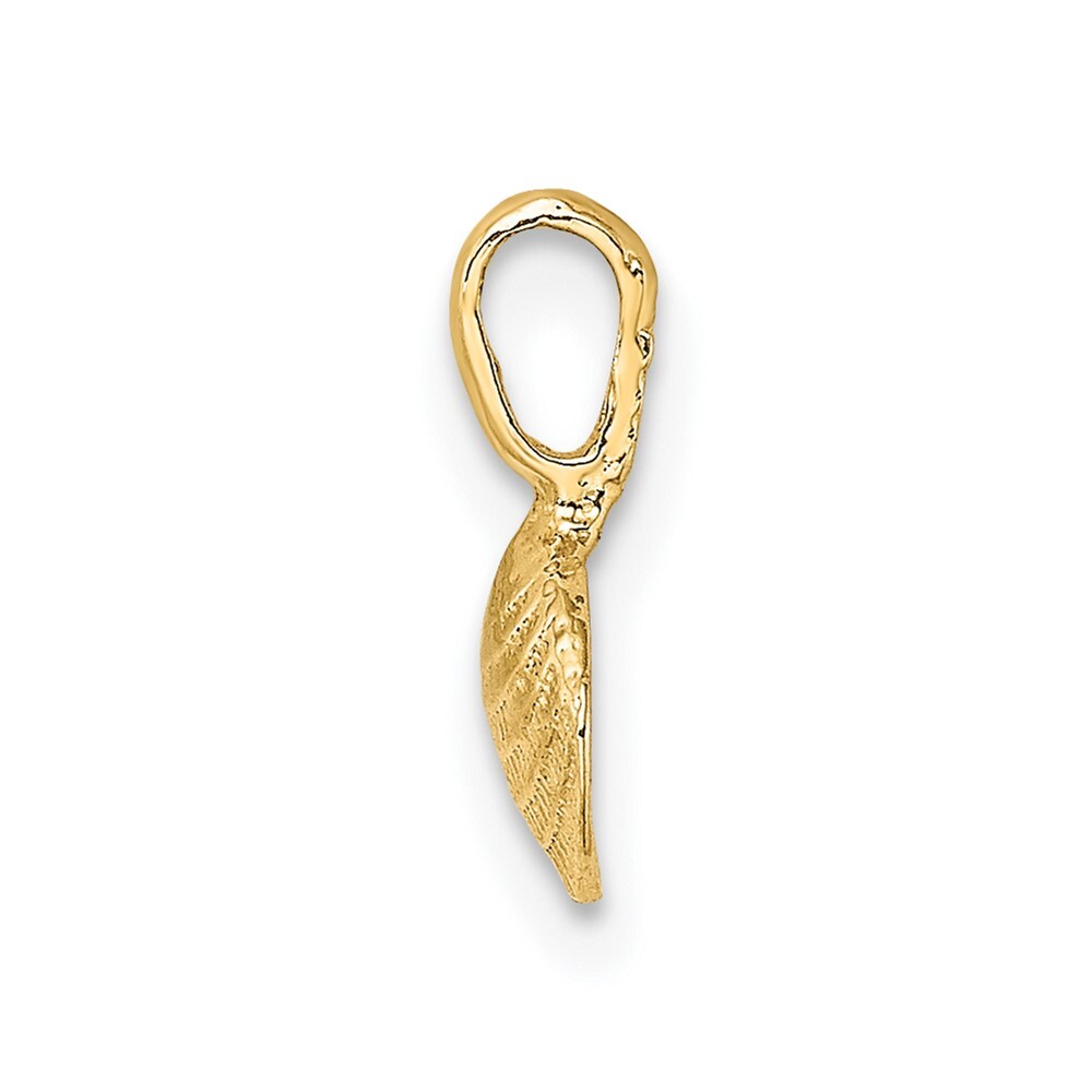 10K Yellow Gold Mini Clam Shell Pendant