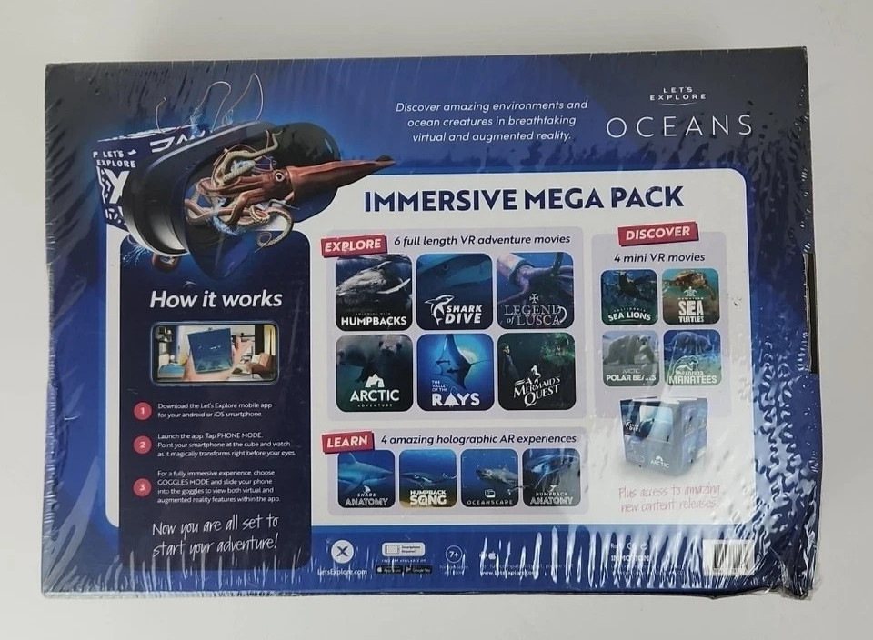NEW Let's Explore Oceans Immersive Mega Pack VR Headset