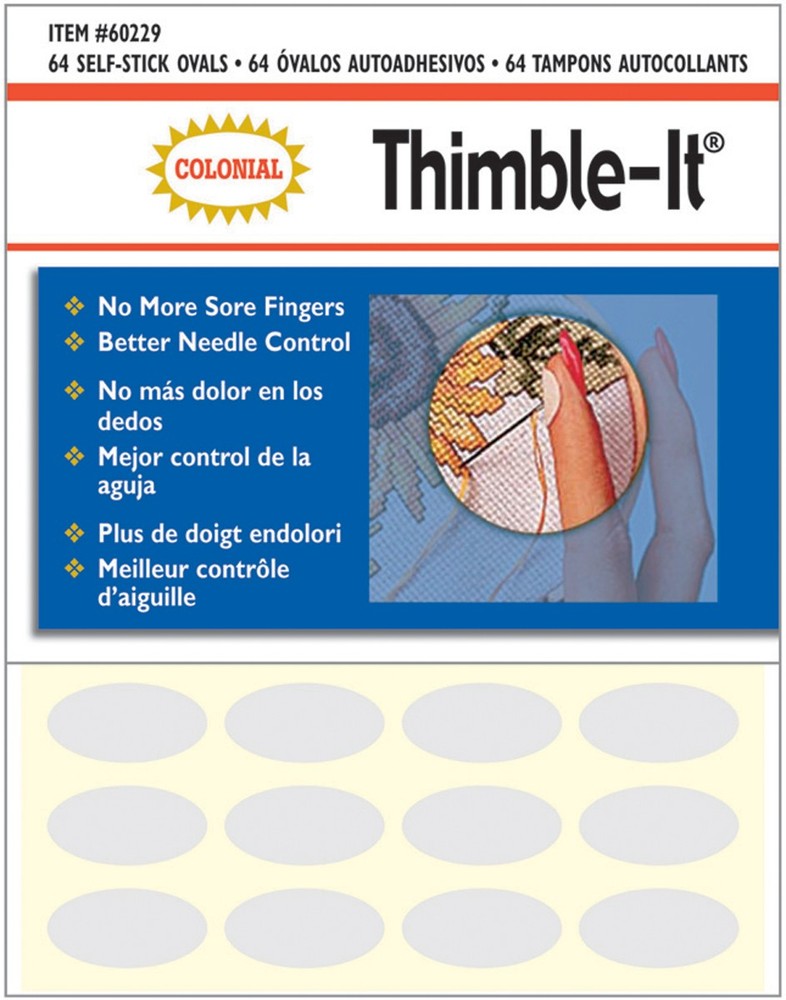 Colonial Needle 60229 Thimble-It Finger Pads-64/Pkg