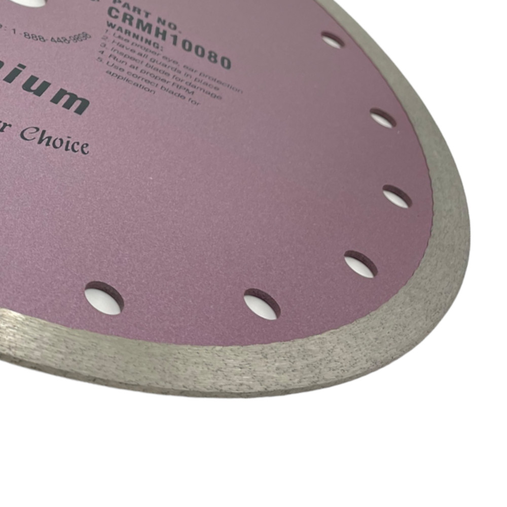 2 Pack 10'' Diamond Saw Blade Continuous Rim Tile Blade Cut Marble Soft Stone