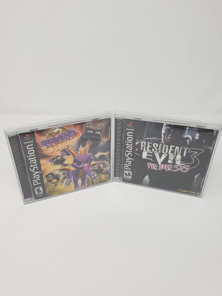 BOX PROTECTOR FOR PS1, TGFX16, SATURN, DREAMCAST GAME CLEAR PLASTIC CASE