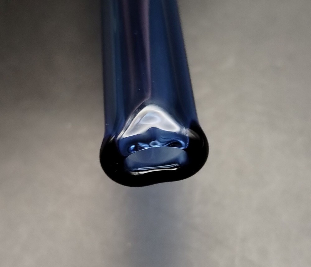 4.25" Light Blue Glass Cigarette Holder
