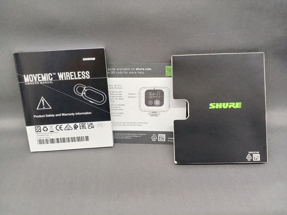 Shure Wireless Microphone MV-R-J-Z6 Used