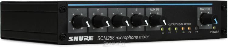 Shure SCM268 4-channel Microphone Mixer