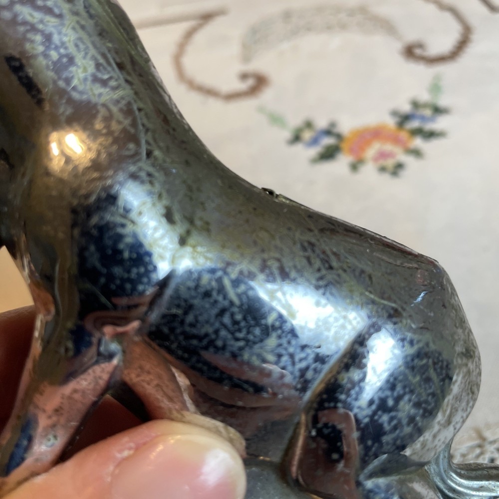 VTG Ronson AMW Striker Mule Donkey Table Lighter Circa 1930s