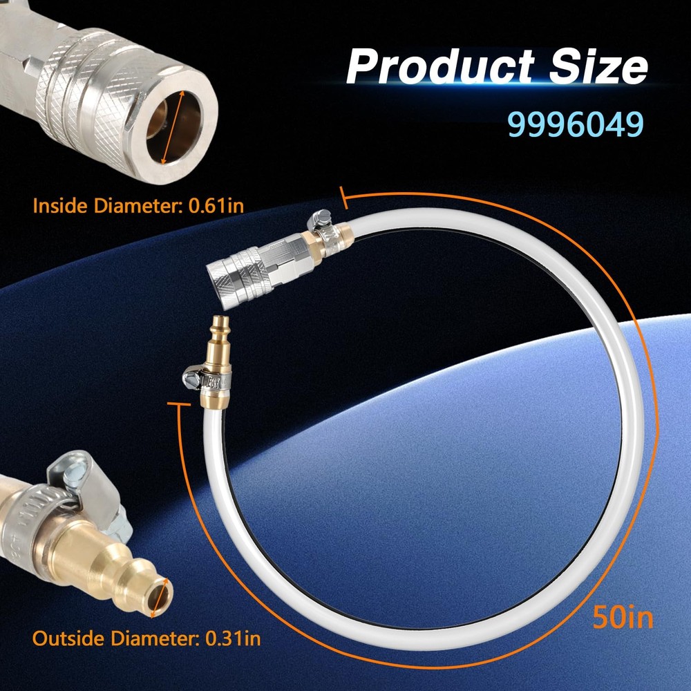 EVRBUL Engine Radiator Coolant Drain Hose Cooling System and Silvery