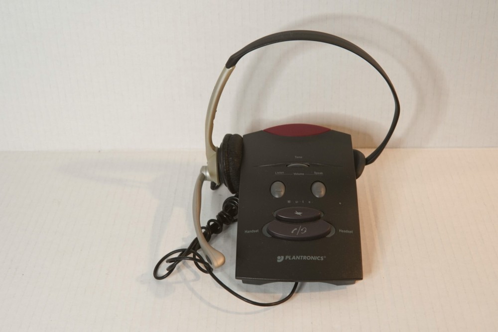 Plantronics S11 Headset System - Vintage Tech - USED/TESTED