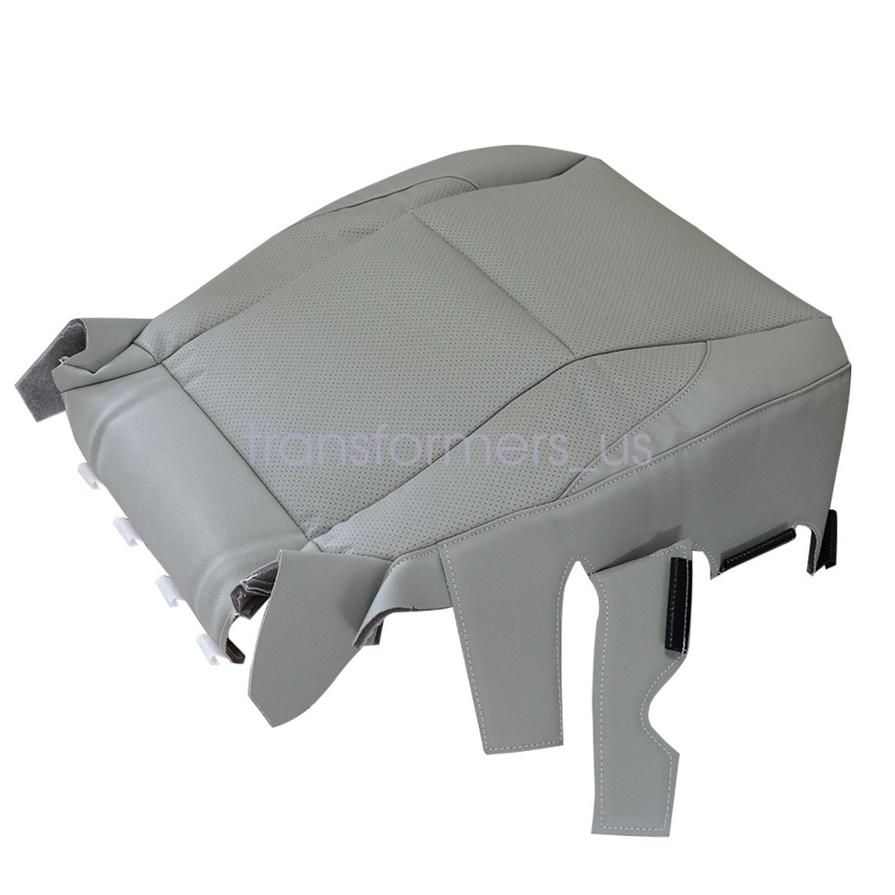 For 2007-2012 Lexus ES350 Passenger Bottom Perforated Leather Seat Cover Gray