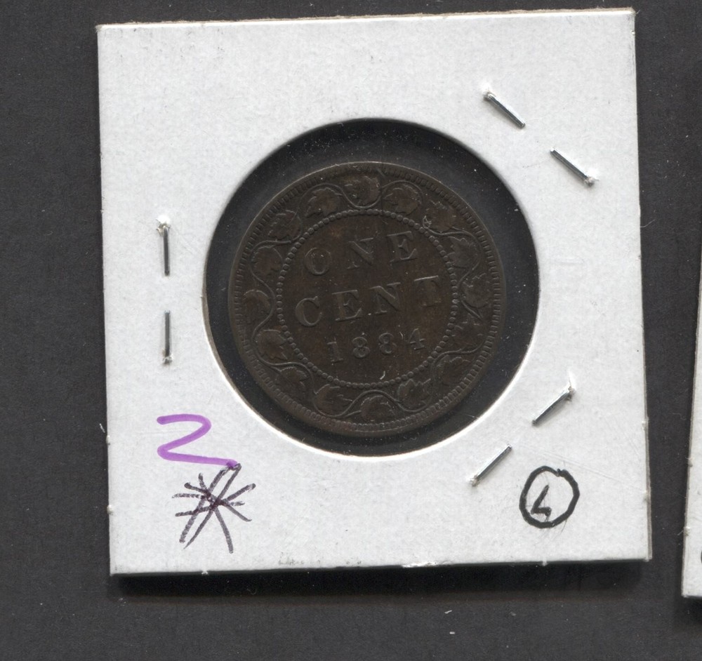 1884-Canada- VF- 1 Cent
