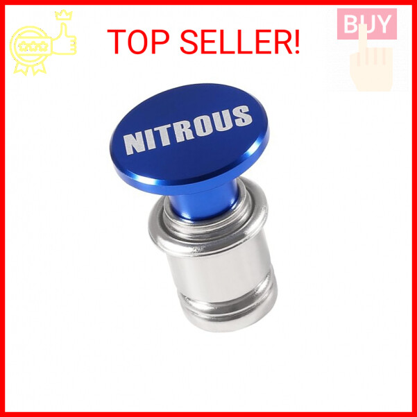 NITROUS Button Car Cigarette Lighter, MELIFE Anodized Aluminum Universal 12-Volt