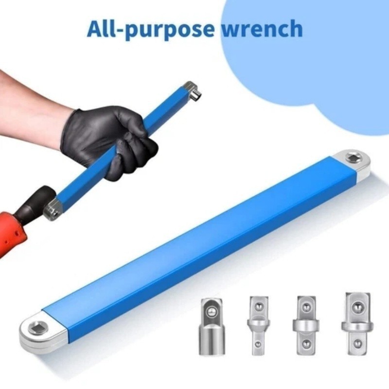 with 4 Extender Adapter 1/4", 3/8", 1/2" Multifunctional Upgraded