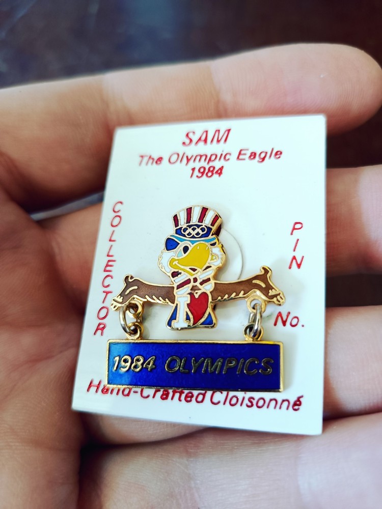 1984 Sam The Olympic Eagle Pins