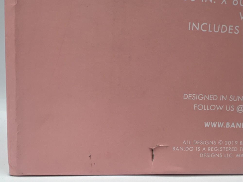 Float On Giant Pink White Inflatable-bando 38”x60”, Includes Patch Repair
