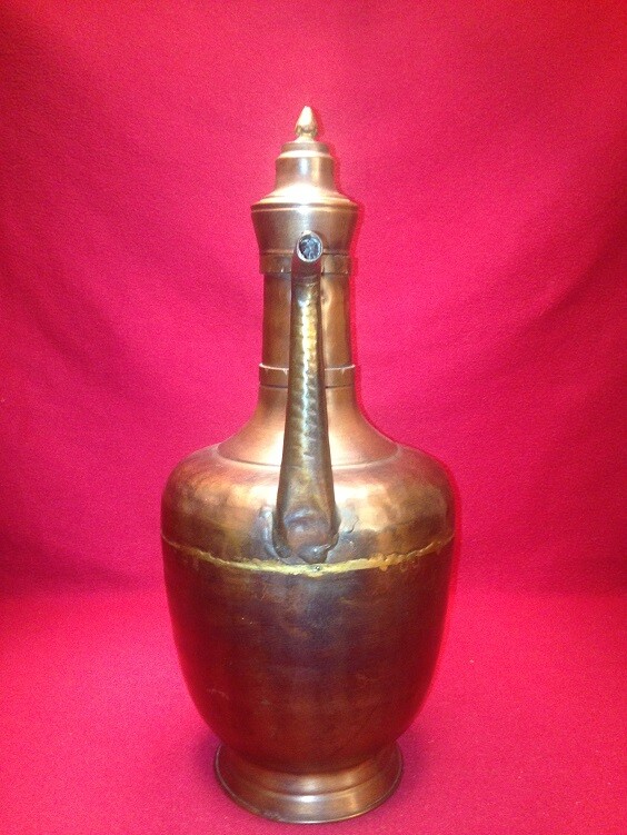 Vintage Exquisite Middle Eastern Design Large Pitcher 17"