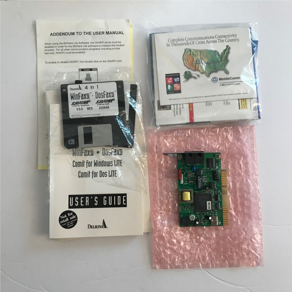 Vintage Best Data Fax 14400 Modem, Internal Version